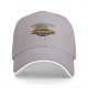 Black baseball cap with vintage tour bus graphic and text