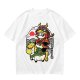 Olive T-shirt with Panda Warrior Riding Mythical Horse Graphic
