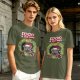 Food is the only Christmas grumpy cat wreath graphic tee