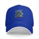 Black baseball cap with Galactic Gunshow skeleton graphic print