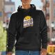 Black hoodie with 'Someday We'll All Be Dead!' retro star graphic