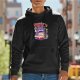 Black hoodie with Totoro themed cereal graphic print