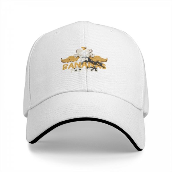 Black baseball cap with I'm Bananas For You dinosaur graphic