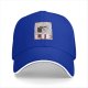 Black Baseball Cap With Cake Graphic And Lie Text Print