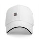 Black baseball cap with cute vampire bat graphic