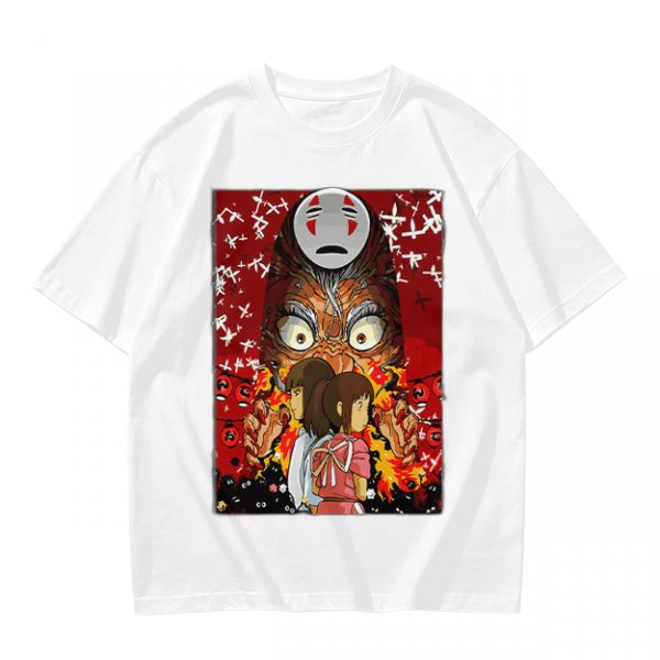 Spirited Away No Face and Chihiro Graphic Tee