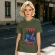 Olive Graphic T-Shirt with 'MORE POWER' and Muscular Skeleton Character