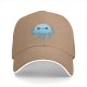 Black Baseball Cap With Cute Kawaii Light Blue Jellyfish Print