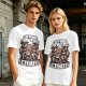Caffeine Powers Activate! Cartoon Coffee T-Shirt Design