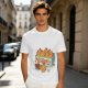 Olive T-Shirt With Cartoon Chicken Nuggets Box Print