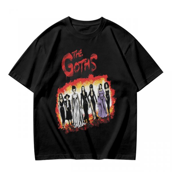 Olive T-Shirt Featuring The Goths Gothic Women Art Print