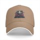 Black Baseball Cap With Giant Monster Cat Cityscape Art Print