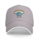 Black baseball cap with cartoon Earth graphic and 'I HATE PEOPLE' text