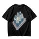 Olive T-Shirt With Sushi Themed Character Art Print