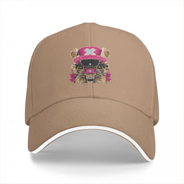 Black Baseball Cap with Anime Reindeer Character Graphic