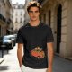 Olive T-Shirt with Skeleton and Friends in Christmas Car Print