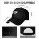 Black baseball cap with cartoon Earth graphic and 'I HATE PEOPLE' text