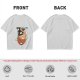 Olive green t-shirt with pumpkin ramen and ghost graphic print