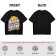 Olive graphic t-shirt with 'Someday We'll All Be Dead!' star and rainbow print