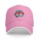 Black baseball cap with soccer panda and bear 'Goal Getters' graphic