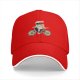 Black baseball cap with sushi ninja riding a bicycle graphic