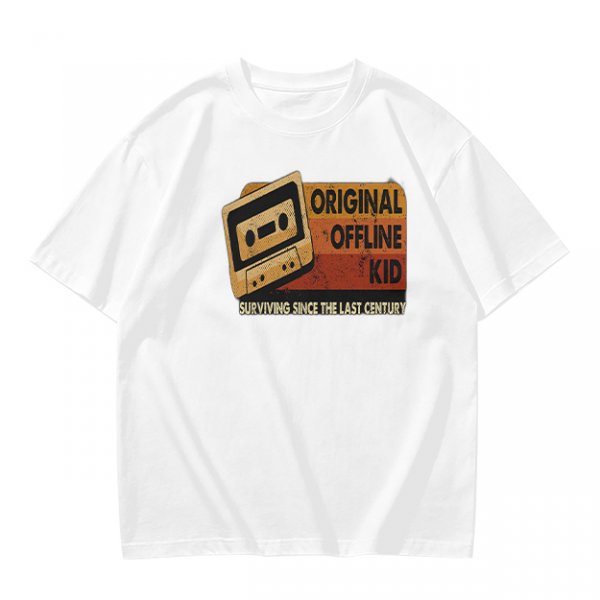 Original Offline Kid Cassette Retro Graphic T-Shirt
