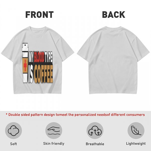 My Blood Type Is Coffee Graphic Tee