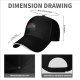 Black baseball cap with retro sunset and dice graphic