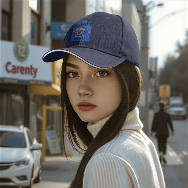Black Baseball Cap with Gear Fifth Luffy Anime Print