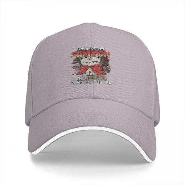 Please Do Not Summon The Worse Version Of Me Devil Cat Baseball Cap