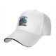 Black baseball cap with Galactic Gunshow skeleton graphic print