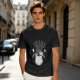 Olive graphic t-shirt with Trash Club raccoon and panda in trash can print
