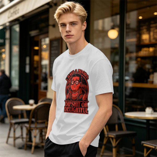 Olive Graphic T-Shirt With 'I Have 2 Moods: Dipshit Or Delightful' Print