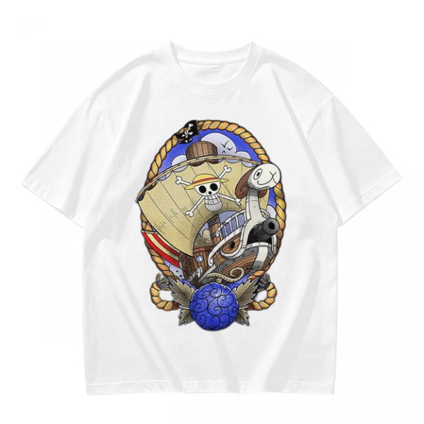 One Piece Going Merry Pirate Ship Graphic T-Shirt
