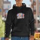 Black Hoodie With Funny Meh Meme Candy Parody Graphic