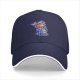 Black Baseball Cap With Cartoon Dog Characters Graphic