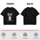 Olive t-shirt with Black Coffee gothic angry cup pentagram print