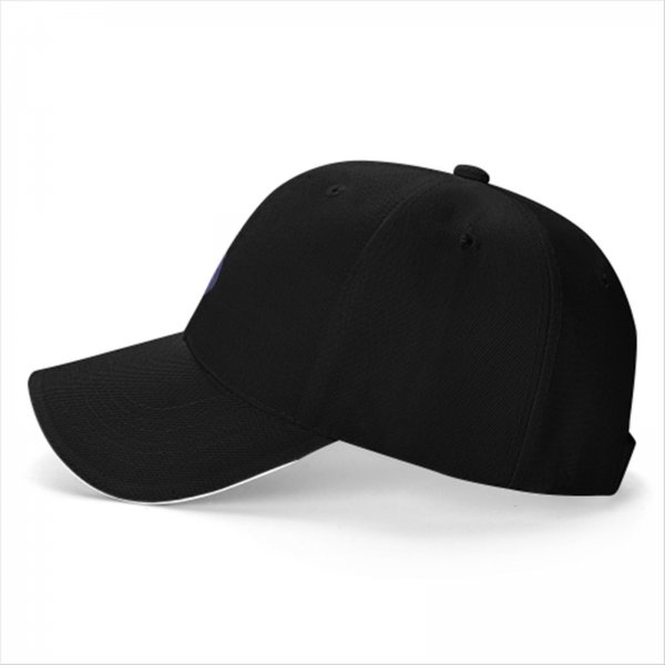 Black baseball cap with grim reaper eating pumpkin ramen graphic
