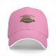 Black baseball cap with vintage tour bus graphic and text