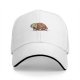 Black Baseball Cap With Cute Sad Turtle Graphic Design