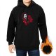 Black hoodie with Ghostface 'I'll Make You Hang Up' horror graphic