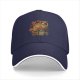 Black Baseball Cap With Vintage Dragon Taco Graphic Print