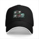 Black Baseball Cap With Sci-Fi Alien Facehugger Art Print