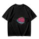 Olive T-Shirt With Swirled Heart Fruit Graphic Print