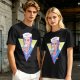 Olive T-Shirt with Steve Harrington Scoops Ahoy Ice Cream Graphic