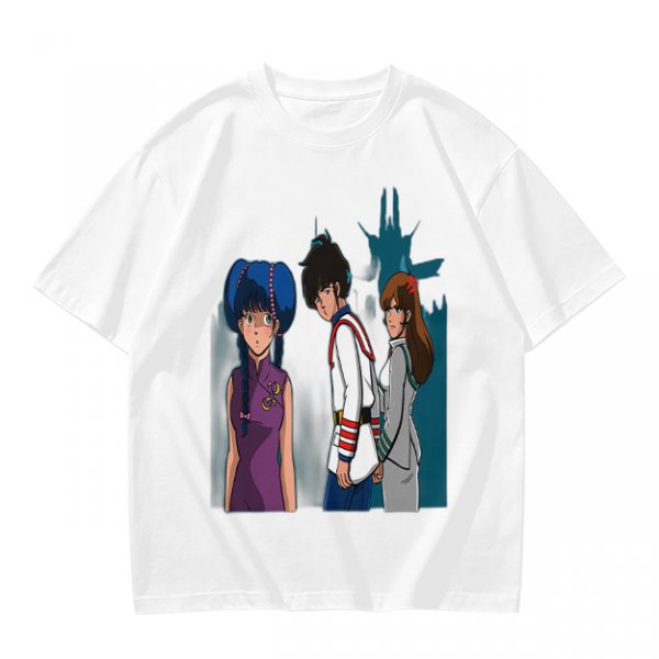Anime Character Graphic Olive Green T-Shirt