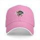 Black baseball cap with Good Morning cartoon print