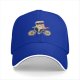Black baseball cap with sushi ninja riding a bicycle graphic