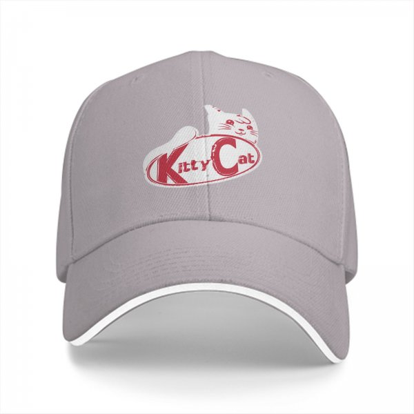Black baseball cap with Kitty Cat graphic and text