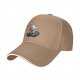 Black baseball cap with skeleton in coffin graphic
